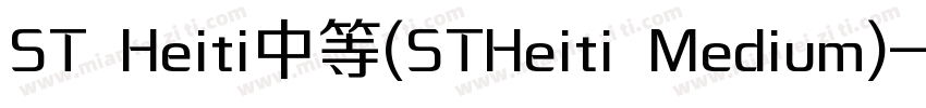 ST Heiti中等(STHeiti Medium)字体转换